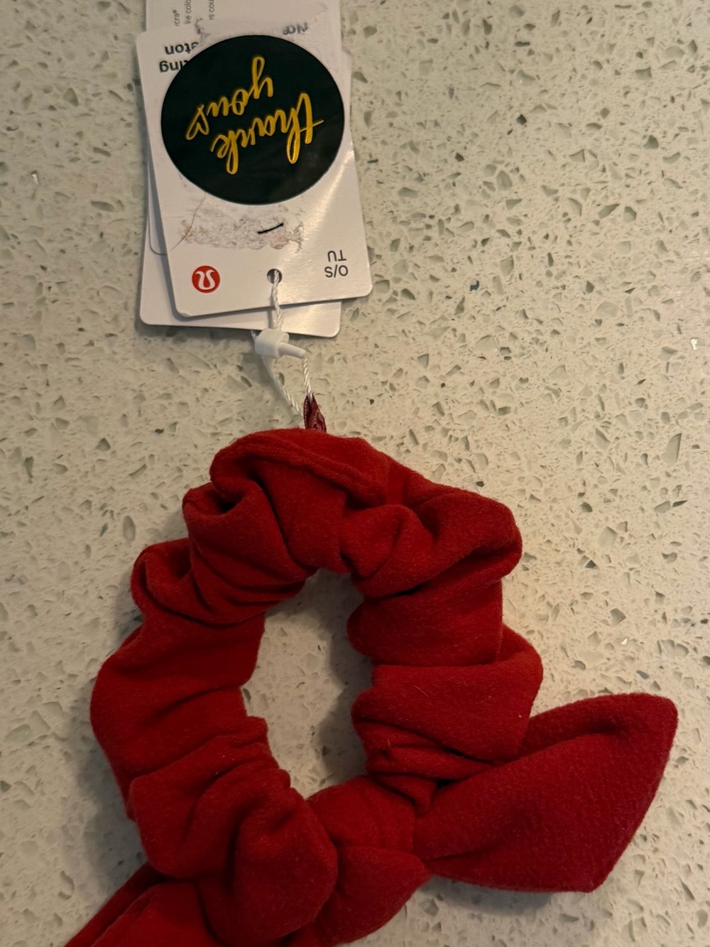 lululemon athletica Red Bow Scrunchie with Tie Accent
